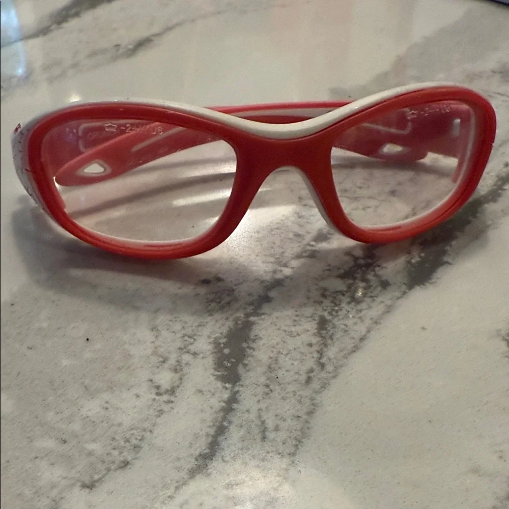 Pink and White Bolle Sports Glasses